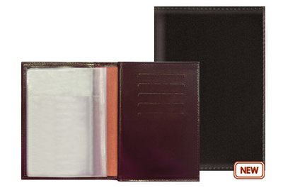 Переплетный материал Обложки для паспорта, прав, документов 10х14 см, STARK (бордовый и черный)