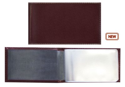 Переплетный материал Визитницы, 20 карманов, со съемным блоком, 10,5х6,5 см, STARK бордовый