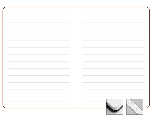 Переплетный материал Записная книжка 10.5x16 см Freenote в линейку