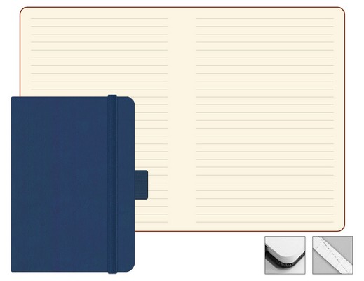 Переплетный материал Записная книжка в линейку Freenote 9x13 см, тон. синяя