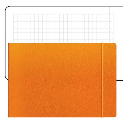 Переплетный материал Блокнот в клетку с перфорацией City 14x10.5 см оранжевый