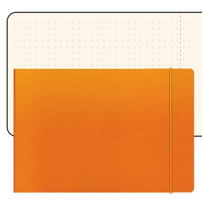 Переплетный материал Блокнот в уголок, с перфорацией, тон. City 14x10.5 см оранжевый