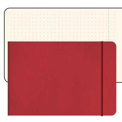 Переплетный материал Блокнот в уголок, с перфорацией, тон. City 14x10.5 см красный