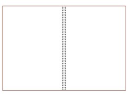 Записная книжка 20.5x27 см Freenote без печати, на пружине, с прямыми углами
