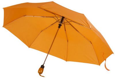 Зонт складной, оранжевый