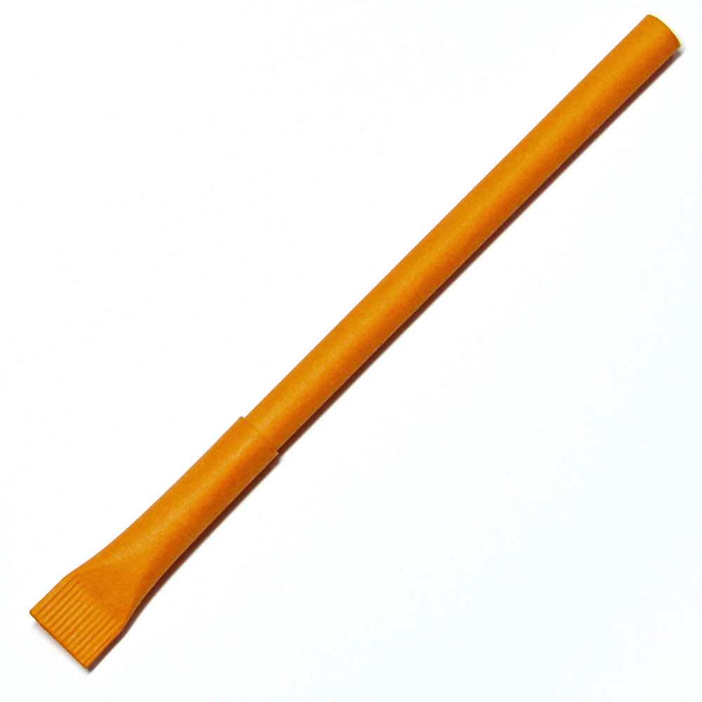 Ручка из бумаги, оранжевая