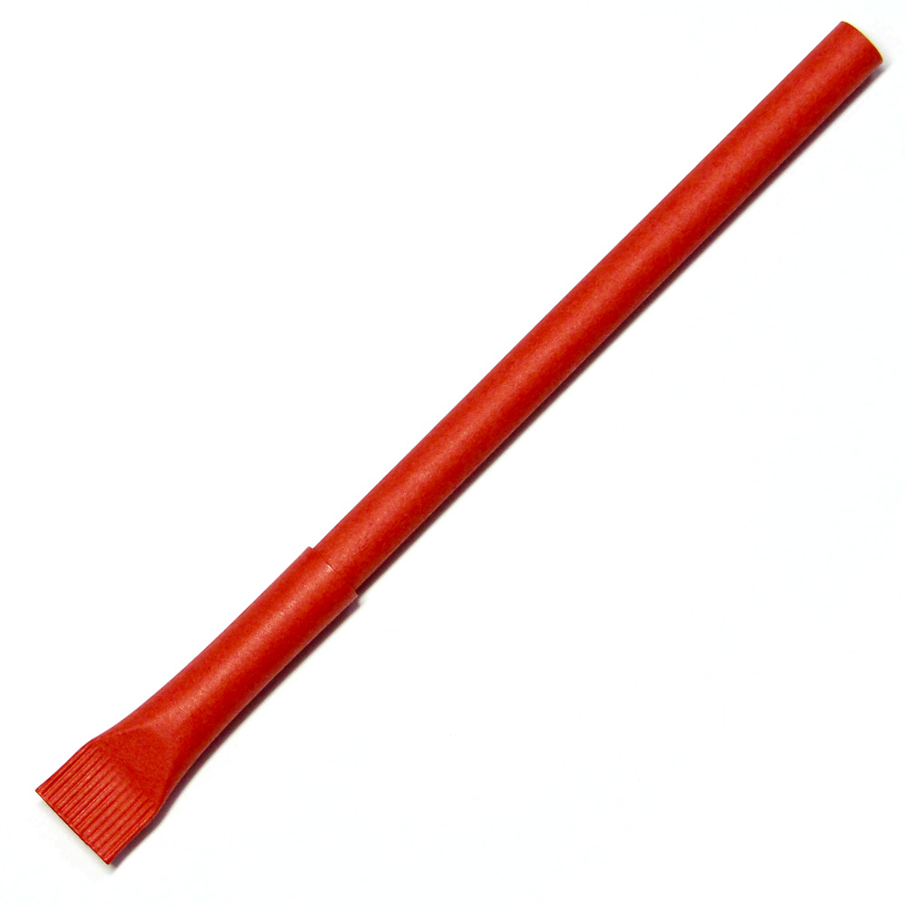 Ручка из бумаги, красная