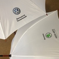 нанесение логотипа на зонты