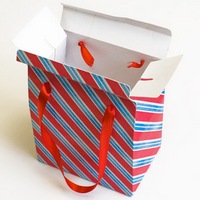 Коробка-пакет из дизайнерского картона