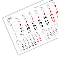 настольные календари «3 в одном» офсетные мини «3 в 1» (297*207) белый